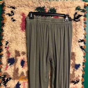 Boho army green/grey joggers